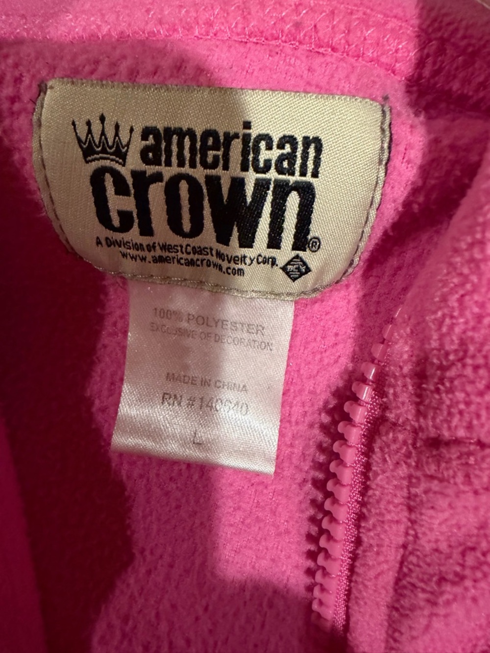 Pink Full-Zip Fleece Jacket with Awareness Ribbon - Picture 3 of 3